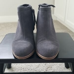 Toms Gray Ankle Booties with Two-Tone Sole